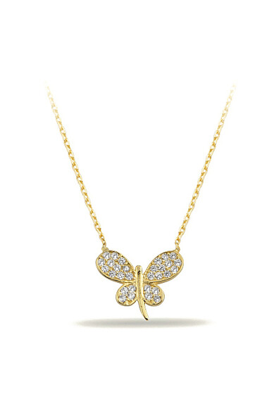 14 Ayar Altın Yusufçuk Kolye