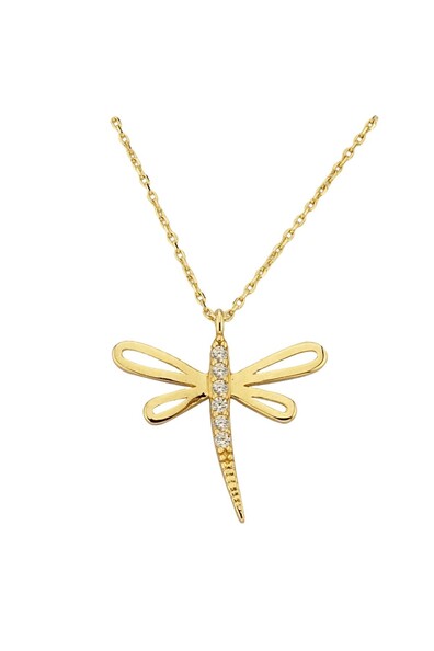 14 Ayar Altın Yusufçuk Kolye