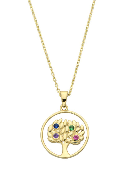 14 Ayar Altın Ağaç Kolye