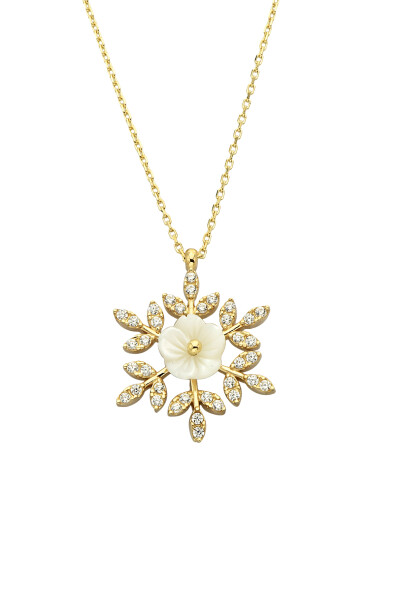 14 Ayar Altın Çiçek Kolye