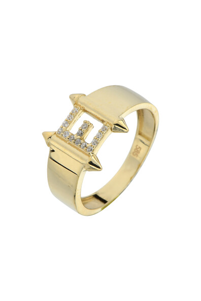 14 Ayar Altın E Harf Yüzük