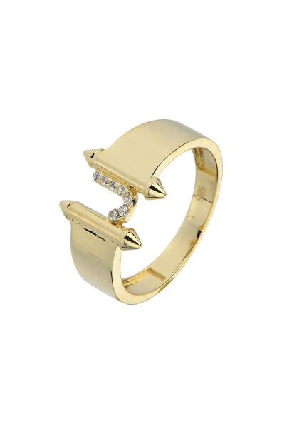 14 Ayar Altın J Harf Yüzük