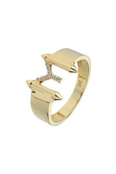 14 Ayar Altın Y Harf Yüzük