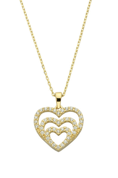14 Ayar Altın Kalp Kolye
