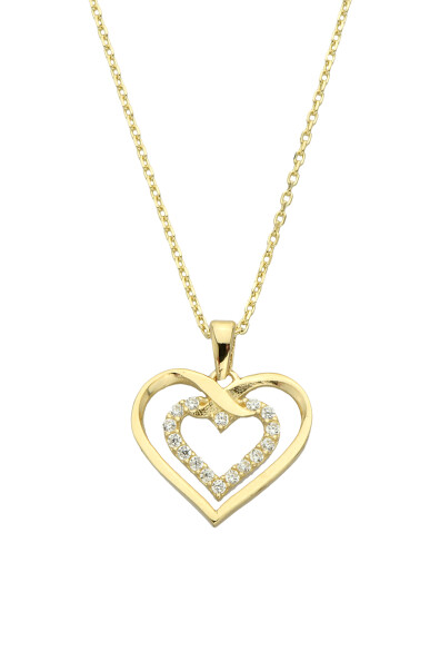 14 Ayar Altın Kalp Kolye