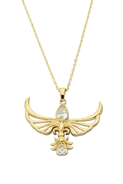 14 Ayar Altın Anka Kuşu Kolye