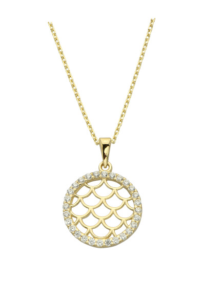 14 Ayar Altın Yaşam Çiçeği Kolye