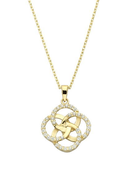 14 Ayar Altın Rüzgar Gülü Kolye