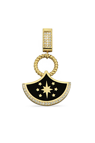 14 Ayar Altın Mineli Kuzey Yıldızı Kolye Ucu