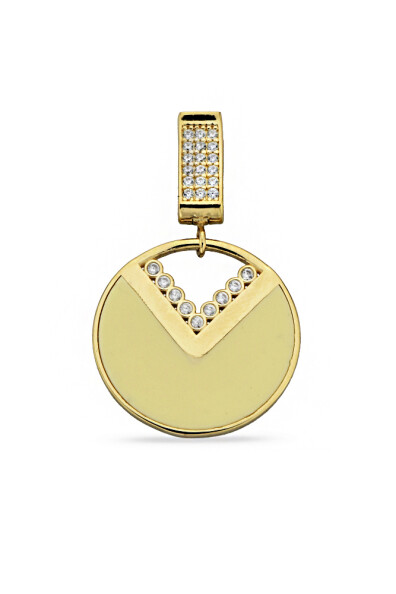 14 Ayar Altın Yuvarlak Kolye Ucu