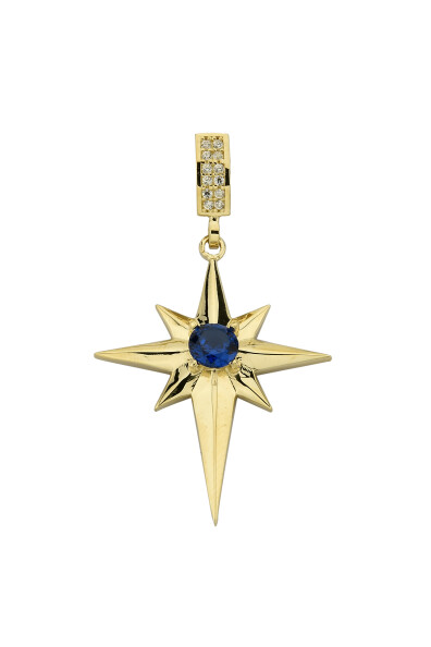 14 Ayar Altın Şimal Yıldızı Kolye Ucu