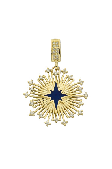 14 Ayar Altın Kutup Yıldızı Kolye Ucu