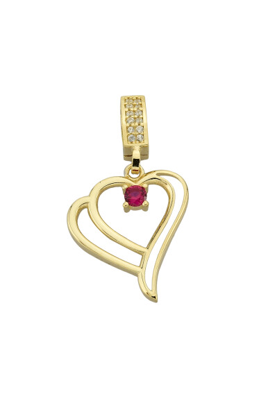 14 Ayar Altın Kalp Kolye Ucu
