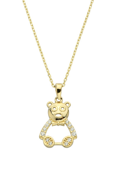14 Ayar Altın Panda Kolye