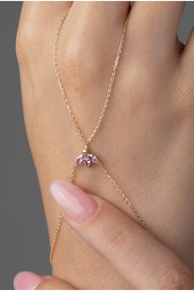 14 Ayar Altın Lotus Şahmeran