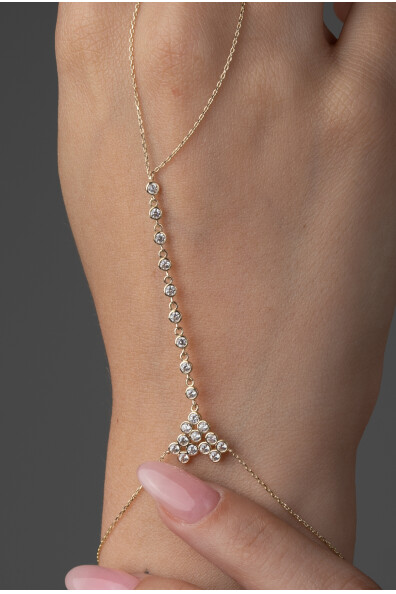 14 Ayar Altın Ekitme Sıralı Taş Şahmeran