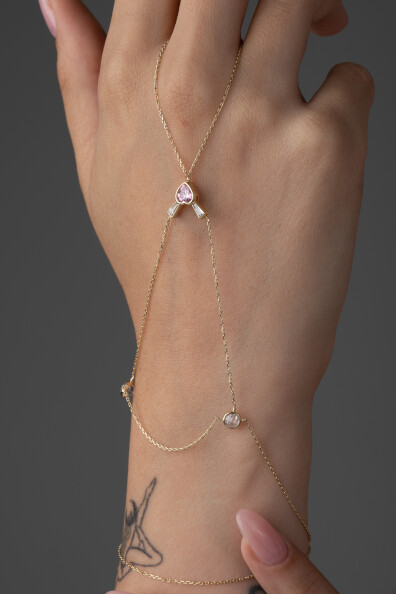 14 Ayar Altın Kalp Taş Şahmeran