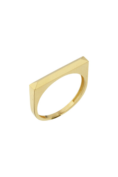 14 Ayar Altın Çizgi Yüzük