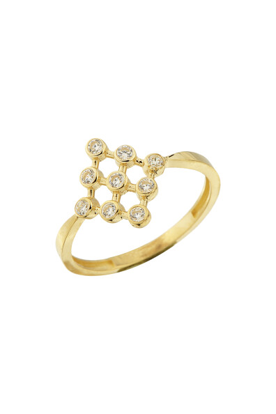 14 Ayar Altın Zarif Şeritler Yüzük