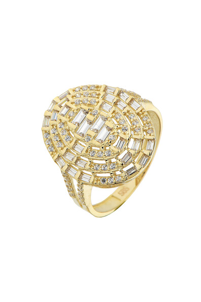 14 Ayar Altın Baget Yüzük