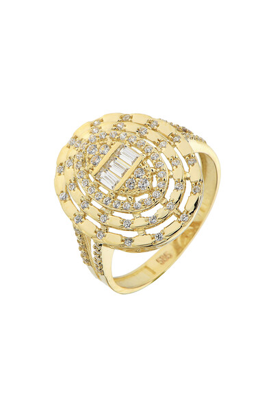 14 Ayar Altın Baget Yüzük