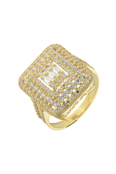 14 Ayar Altın Baget Yüzük