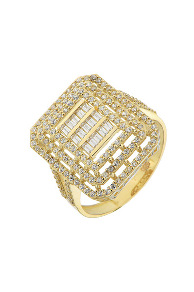 14 Ayar Altın Baget Yüzük