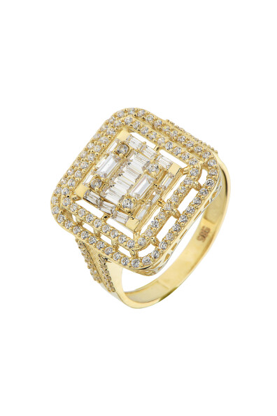 14 Ayar Altın Baget Yüzük