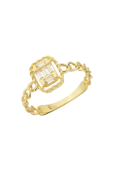 14 Ayar Altın Baget Yüzük