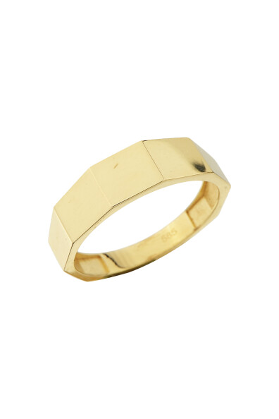 14 Ayar Altın Taşsız Sade Yüzük