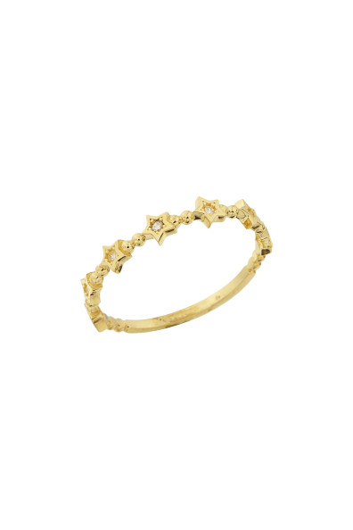 14 Ayar Altın Yıldız Yüzük