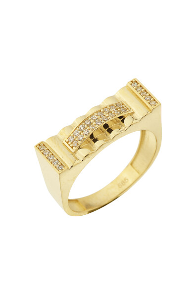 14 Ayar Altın Tasarım Yüzük