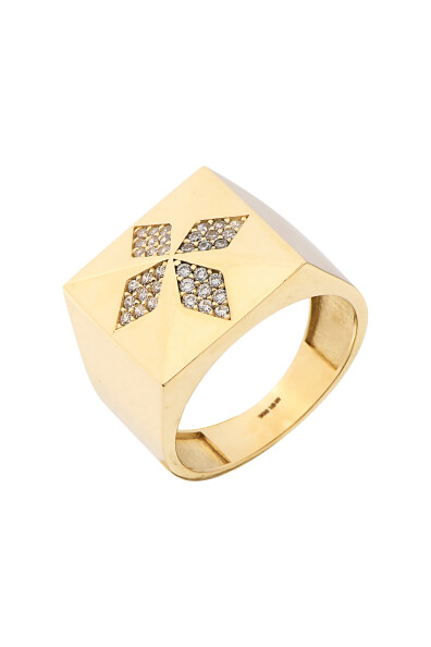 14 Ayar Altın Yonca Yüzük