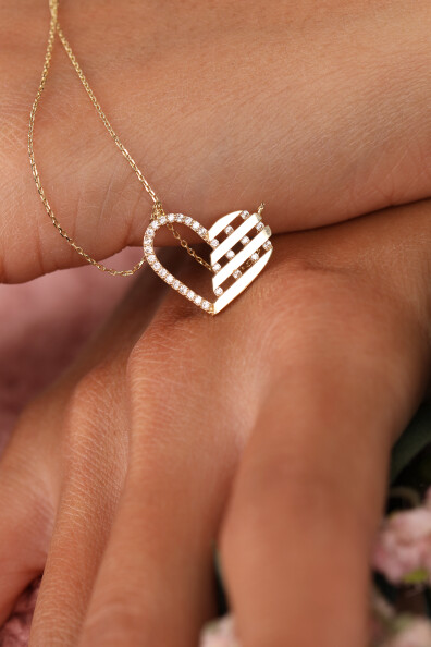 14 Ayar Altın Kalp Kolye