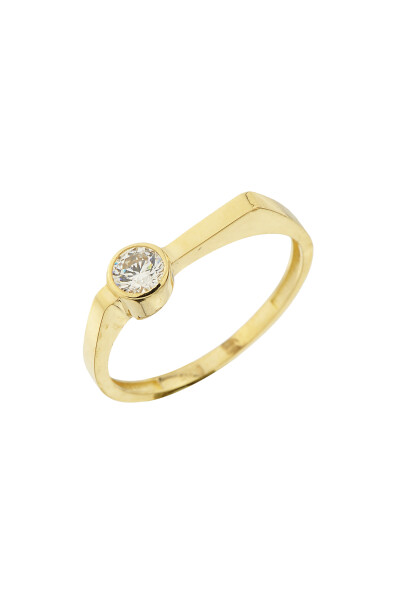 14 Ayar Altın Tektaş Yüzük