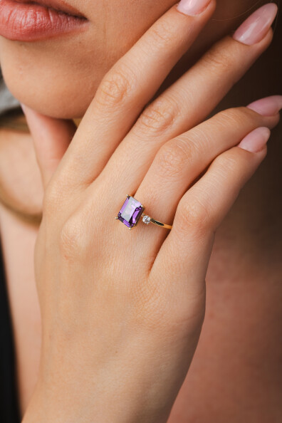 14 Ayar Altın Baget Yüzük