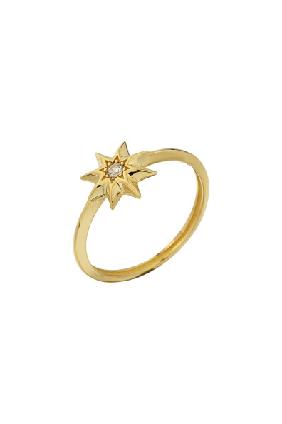 14 Ayar Altın Yıldız Yüzük