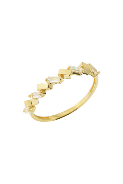 14 Ayar Altın Baget Taş Yüzük