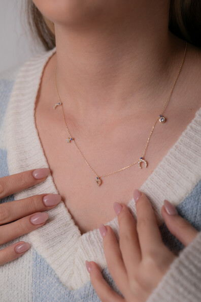 14 Ayar Altın Şans Kolye