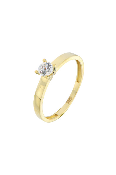 14 Ayar Altın Tektaş Yüzük