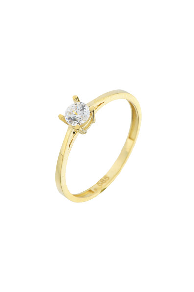 14 Ayar Altın Tektaş Yüzük