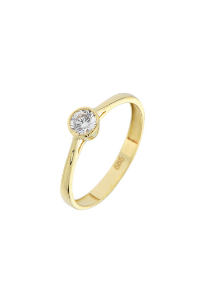 14 Ayar Altın Tektaş Yüzük