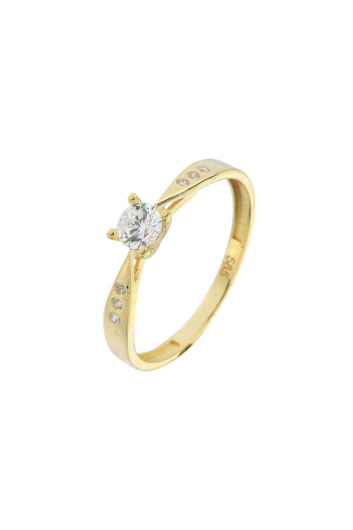 14 Ayar Altın Tektaş Yüzük