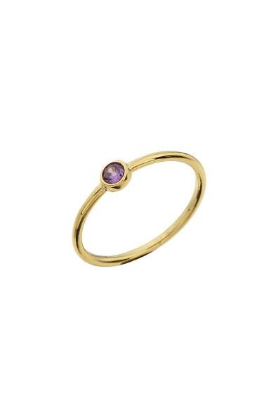 14 Ayar Altın Amatist Taşlı Yüzük