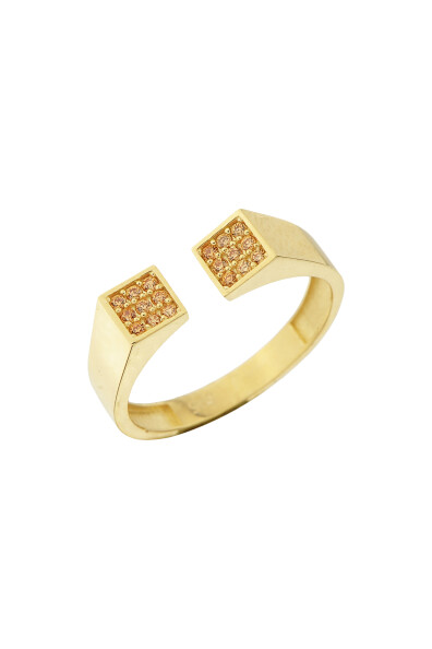 14 Ayar Altın Ayarlanabilir Yüzük