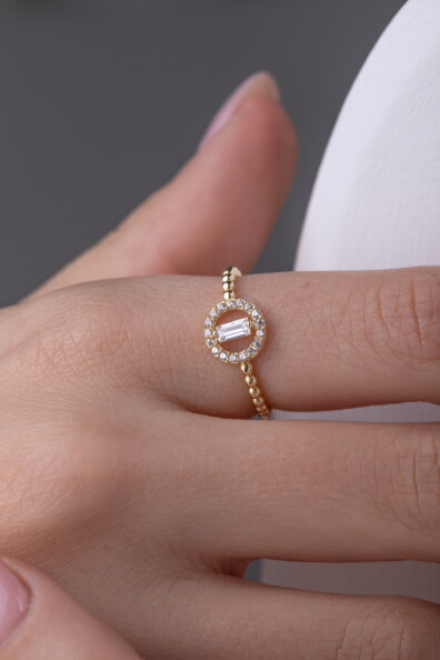 14 Ayar Altın Baget Yüzük