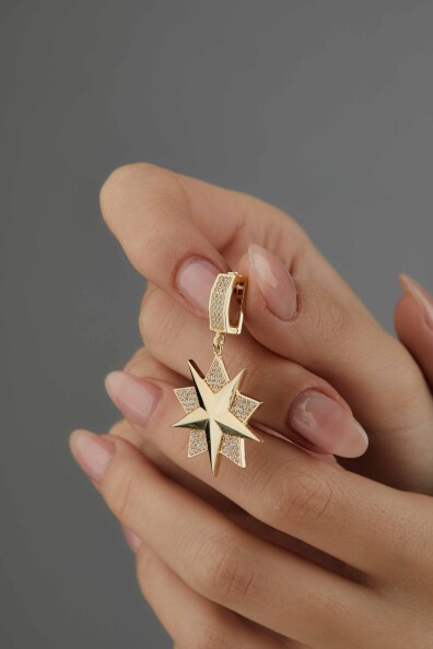 14 Ayar Altın Yıldız Kolye Ucu