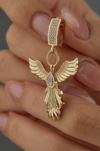 14 Ayar Altın Anka Kolye Ucu