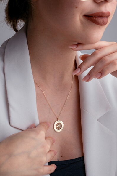 14 Ayar Altın Burç Kolye