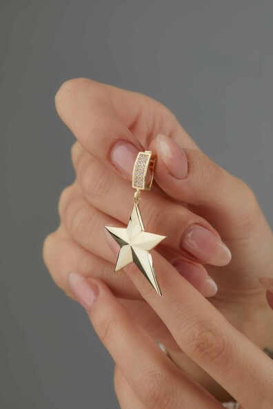 14 Ayar Altın Yıldız Kolye Ucu